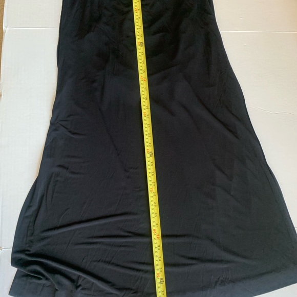 ESCADA Crossover- Waist Sleeveless Thigh-Slit V-Neck Black Gown - Size INT 38 - Picture 15 of 17